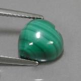 10mmx9.5mm Heart Cabochon Malachite 5ct