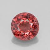 3 ct VS Round Facet Malaya Garnet 8.5 mm