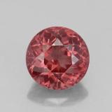 3 ct VS Round Facet Malaya Garnet 8.5mm