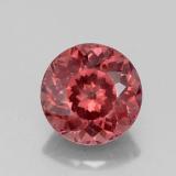 3 ct VS Round Facet Malaya Garnet 8.5 mm