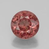 3 carat Rose Round Facet Malaya Garnet 8.5mm