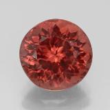 3 carat Rose Round Facet Malaya Garnet 8.5 mm