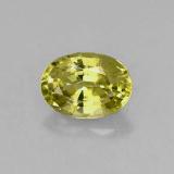 7.5mm x 5.5 Mali Garnet 1ct Oval Facet in Yellowish Green