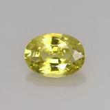 1.5 carat Greenish Yellow Oval Facet Mali Garnet 8.5x6