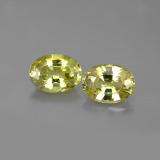 7.5mm x 5.5 Mali Garnet 2.5ct Oval Facet in Yellowish Green