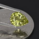 7x5.5mm Mali Garnet 1ct Pear Facet in Yellowish Green