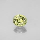 1.5 carat Golden Green Oval Facet Mali Garnet 7mm x 6mm