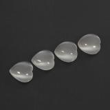 9mm x 9mm Heart Cabochon Moonstone 9ct