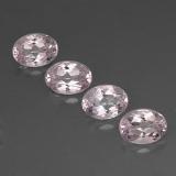 7mm x 5 Morganite 3ct Oval Facet in Light Pink