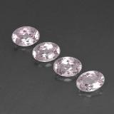 3 ct VVS Oval Facet Morganite 7mm x 5mm