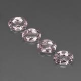7mmx5mm Morganite 3ct Oval Facet in Light Pink