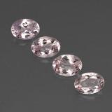 7mm x 5 Morganite 3ct Oval Facet in Light Pink