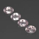 7mm x 5 Morganite 3ct Oval Facet in Light Pink