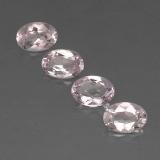 7x5 Morganite 2.5ct Oval Facet in Light Pink