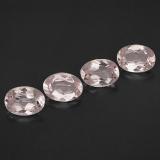 7mmx5mm Morganite 3ct Oval Facet in Light Pink