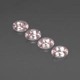7x5 Morganite 3ct Oval Facet in Light Pink
