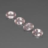 7mm x 5mm Morganite 3ct Oval Facet in Light Pink