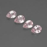 2.5 carat Light Pink Pear Facet Morganite 7mm x 5