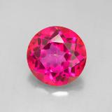 4 carat Orange Raspberry Round Facet Mystic Topaz 10 mm