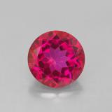 5 carat Orange Raspberry Round Facet Mystic Topaz 10 mm