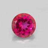 5 carat Orange Raspberry Round Facet Mystic Topaz 10mm