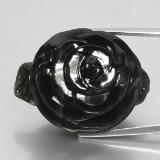 79 ct Opaque Carved Rose Nephrite Jade 32.5x24.5