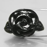 34.5x24mm Carved Rose Nephrite Jade 61ct