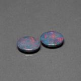 1.5 carat Multicolor Oval Cabochon Opal Doublet 8x6