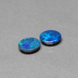 7x5mm Opal Doublet 1ct Oval Cabochon in Multicolor