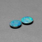 7mm x 5mm Opal Doublet 0.9ct Oval Cabochon in Multicolor