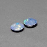 7x5 Opal Doublet 1ct Oval Cabochon in Multicolor