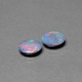 7mmx5.5mm Opal Doublet 1ct Oval Cabochon in Multicolor