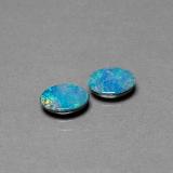 7mmx5mm Opal Doublet 1ct Oval Cabochon in Multicolor