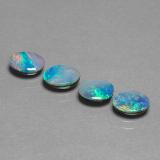2.5 ct Opaque Oval Cabochon Opal Doublet 7x5mm