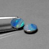 7x5 Opal Doublet 1ct Oval Cabochon in Multicolor