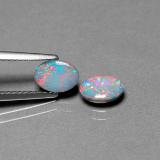 1 ct Opaque Oval Cabochon Opal Doublet 7mm x 5mm