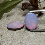 2 ct Opaque Oval Cabochon Opal Doublet 8x6