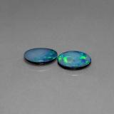 8mmx6mm Opal Doublet 1.5ct Oval Cabochon in Multicolor