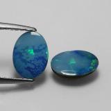 1.5 ct Opaque Oval Cabochon Opal Doublet 8mm x 6mm