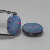 1 ct Opaque Oval Cabochon Opal Doublet 7mmx5mm