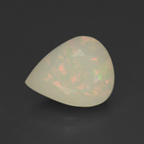 Click for Details 12.5x10mm Opal 3ct Pear Facet in Multicolor