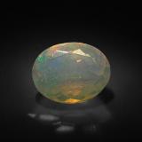 1.5 carat Multicolor Oval Facet Opal 9.5x7.5mm