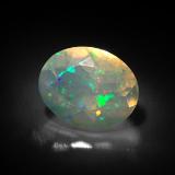 1.5 ct Transparent/Translucent Oval Facet Opal 10mmx8mm