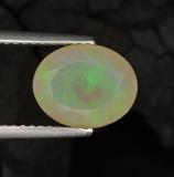 1.5 ct Transparent/Translucent Oval Facet Opal 10x8