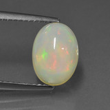 2 carat Multicolor Oval Facet Opal 10mm x 7.5