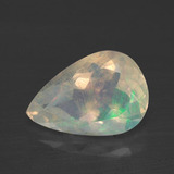 Click for Details 2.5 carat Multicolor Pear Facet Opal 13x9mm