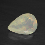 2 carat Multicolor Pear Facet Opal 12x8.5
