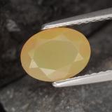 8x6mm Opal 0.9ct Oval Facet in Multicolor Yellowish Green