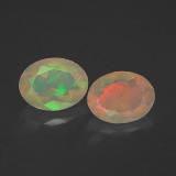 Click for Details 1.5 ct Transparent/Translucent Oval Facet Opal 8x6mm