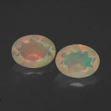 Click for Details 1.5 ct Transparent/Translucent Oval Facet Opal 8mm x 6mm
